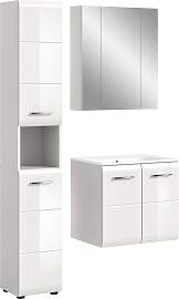 Badezimmer-Set WELLTIME, weiß hochglanz tiefzieh, 