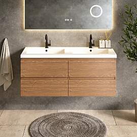 Badezimmermöbel Asora - 120 cm - Warme Eiche -