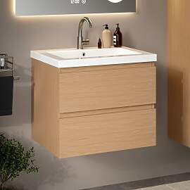 Badezimmermöbel Karo – 60 cm – Helleiche –