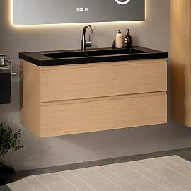 Badezimmermöbel Sena – 100 cm – Helleiche – 