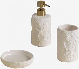 Badezimmerset Aus Steinzeug Von Zolave Gelb Gold - 