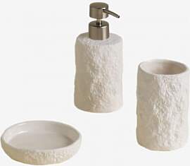 Badezimmerset Aus Steinzeug Von Zolave Grau Chrom