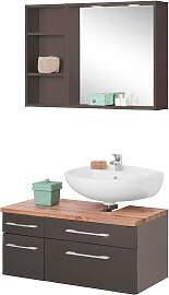 Badmöbel-Set WELLTIME "Davos", grau
