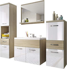Badmöbel-Set WELLTIME "ELDA", braun