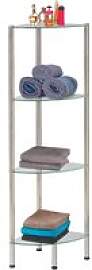 Badregal Edelstahl Edelstahl B/H/T: ca. 28x112x28