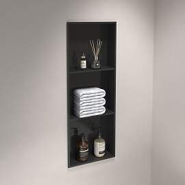 Badregal MARWELL "Como", schwarz, B:32cm 