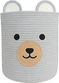 Bär Wäschekorb Geflochten Wäschesammler