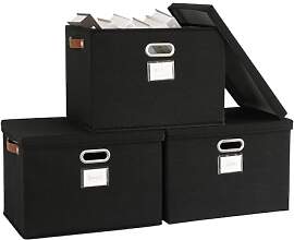 Bagnizer 3PCS Aufbewahrungsbox mit Deckel Faltbare 