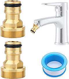 Bahan alamy 2 Stück Universal Wasserhahnanschluss 