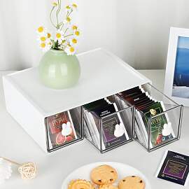 BAIEUEJO Tee Organizer,Stapelbar Teebox,Tee Box