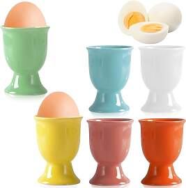 BAIFULAI Eierbecher Porzellan 6er Set, Egg Cup aus 
