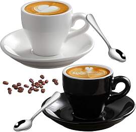 BAIFULAI Espressotassen Set, 2 Stück 80 ml Tasse