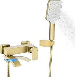BAITUJIE Badewannenarmatur Gold, Badewanne Armatur 