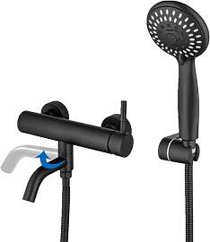 BAITUJIE Badewannenarmatur mit Handbrause Schwarz