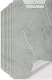 Baketron Fliesenaufkleber Marmor Grau - 60 x 30 cm 