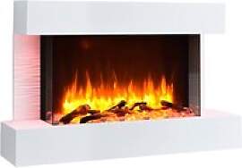 Balderia Wandkamin Elektrischer-Kamin Aidan weiß