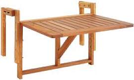 Balkon-Klapptisch aus massivem Holz,