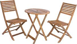 Balkonset Ibarra Teak 3-tlg.