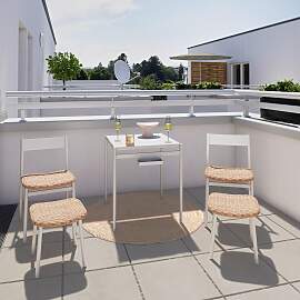 Balkonset Moni Naturfarben/Beige, 5-teilig