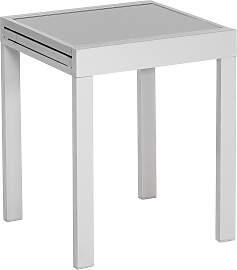 Balkontisch ausziehbar Ambia Garden Metall/Glas 65 