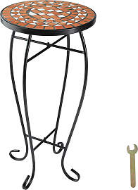 Balkontisch Blumenhocker mit Mosaikmuster
