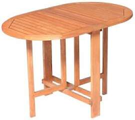 Balkontisch klappbar 120 x 60 cm, oval,