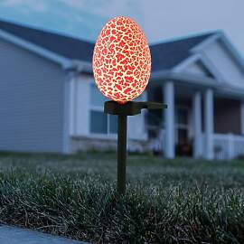 Baluue Solar Ostereier Lichterkette für Außen