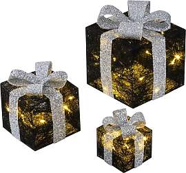 Bambelaa! 3er Led Deko Geschenke Leucht Boxen