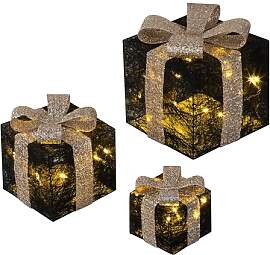 Bambelaa! 3er Led Deko Geschenke Leucht Boxen