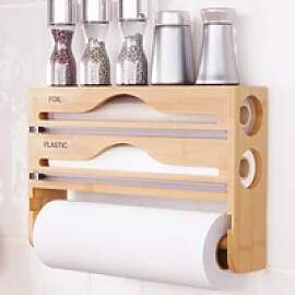 Bambus-Folienschneider-Box mit