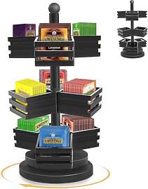 Bambus Teebeutel Organizer, 3 Etagen 360˚