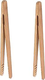 Bambus-Toastzange, 17.8 cm, Mini-Holz-Kochzange