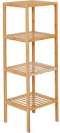 Bambusregal natur Holz B/H/T: ca. 36x114x36 cm