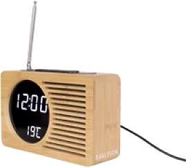 Bambuswecker Karlsson Retro Radio