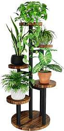 Bamworld Blumenständer Holz Pflanzenständer