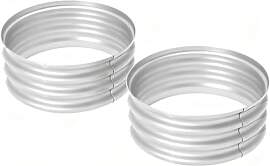 Bamworld Hochbeet Rund Metall 2er Set,