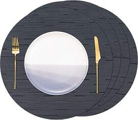 Banchif Tischsets Rund, Tischsets Abwaschbar 4er