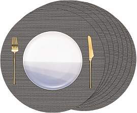 Banchif Tischsets Rund, Tischsets Abwaschbar 8er