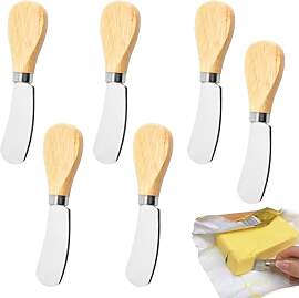 banjiabb 6 Stück Buttermesser,12.2cm Edelstahl