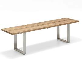 Bank Nemo Edelstahl - 200 cm Teak recycled
