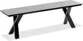 Bank Nemo X-Gestell anthrazit - 160 cm HPL