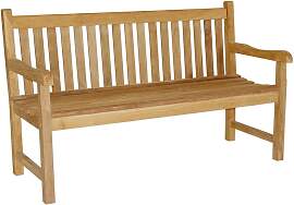 Bank SOLO, 3-Sitzer, 150 cm, Teak B-grade,