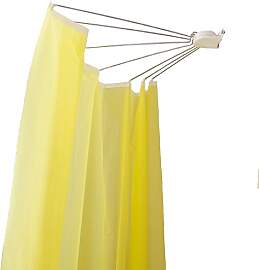 BAOYOUNI Duschvorhangstange Ombrella Faltbare