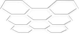 Barberpub Hexagon LED Garage Light, 30240LM 6500K