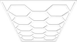 Barberpub Hexagon LED Garage Light, 68970LM 6500K