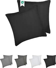 Barbons Kissenbezug 40x40 Schwarz 2er Set – 165