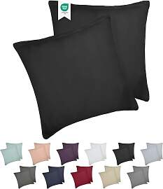 Barbons Kissenbezug 80x80 Schwarz 2er Set – 165