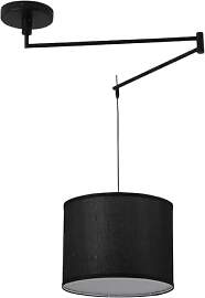 BARCELONA LED Pendelleuchte Schwarz mit Gelenkarm