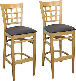 Barhocker Britania (2er-Set) Microfaser