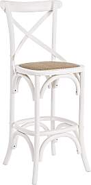 Barhocker Cross aus Ulmenholz, klassischer Stil,